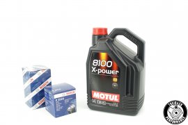Motoröl Motul X-power 10W-60 - 5 Liter + Ölfilter für G40 / G60