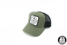 Trucker Cap mit G-Lader Logo oliv/schwarz