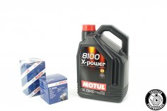 Motoröl Motul X-power 10W-60 - 5 Liter + Ölfilter für G40 / G60