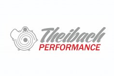 Theibach-Performance Aufkleber / Sticker / Beschriftung in silber-rot